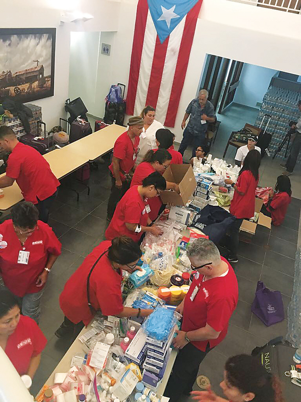 Supplies and medicine for Puerto Rico medical mission