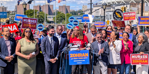 NYSNA Joins New York City Mayoral Candidate Zohran Mamdani at Bronx Rally, Lincoln Hospital Tour