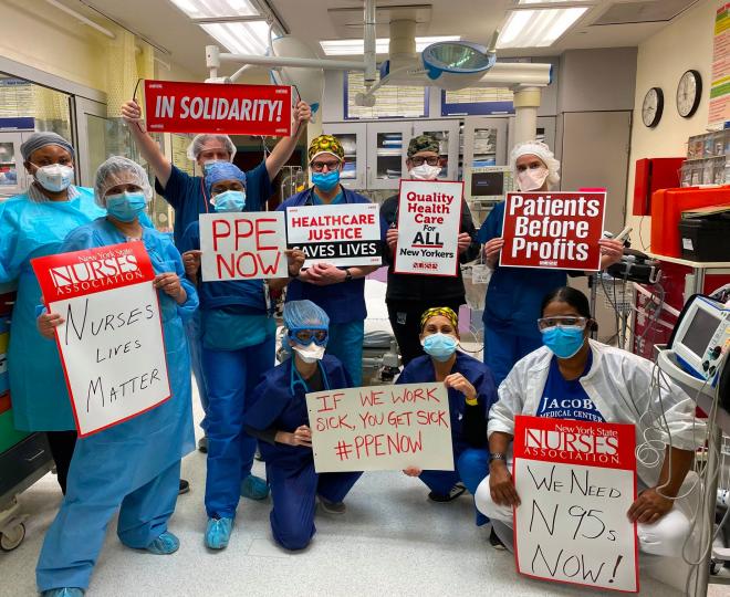 H+H Jacobi nurses demand PPE during first wave of COVID-19
