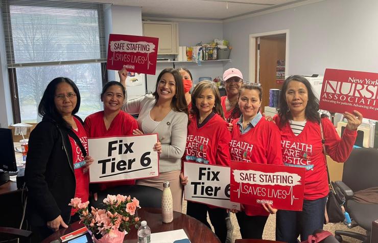 NYSNA members advocate to fix Tier 6