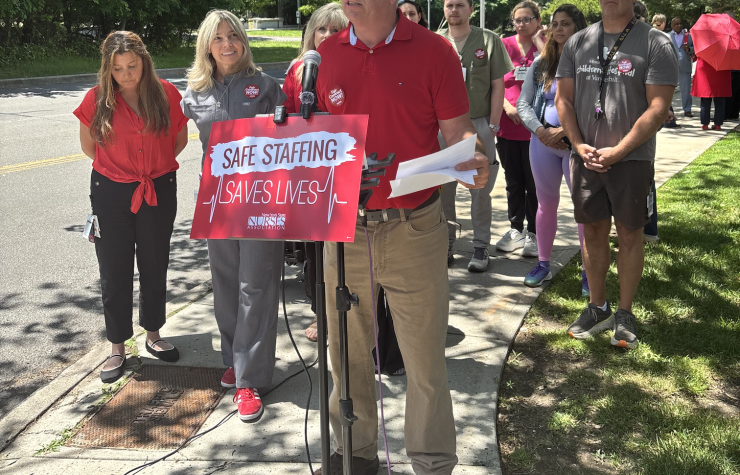 St. Charles Nurses Hold Press Conference to Announce Results of Strike Authorization Vote