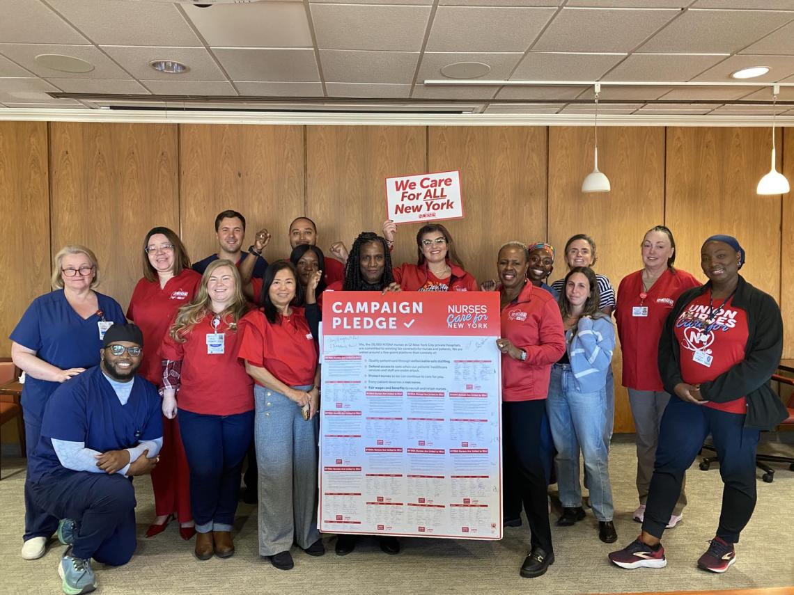 Maimonides Nurses Deliver Platform Petition at Bargaining 