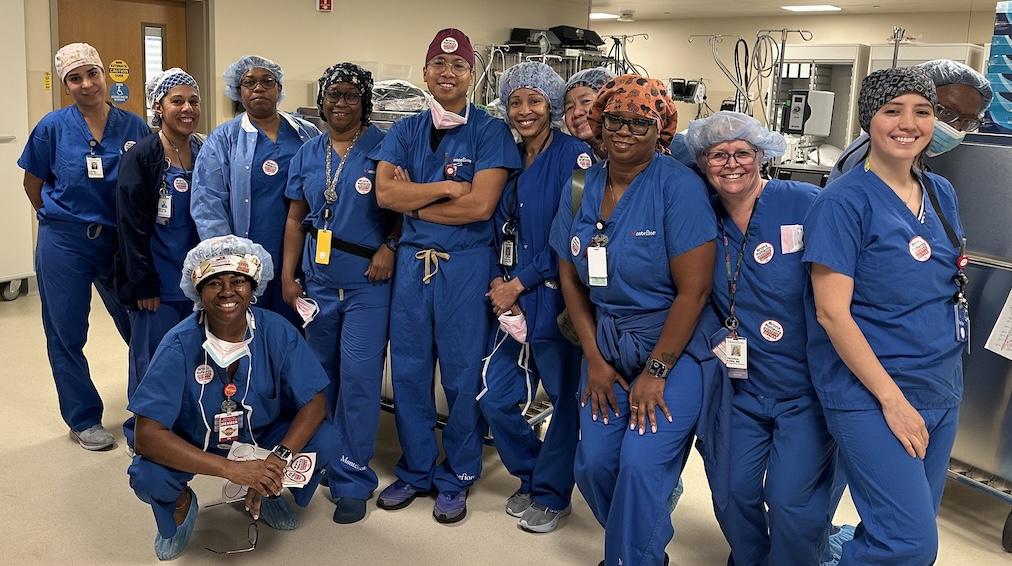 Montefiore Nurses Speak Out and Sticker Up to Tell Management: Bronx Patients Deserve Better!