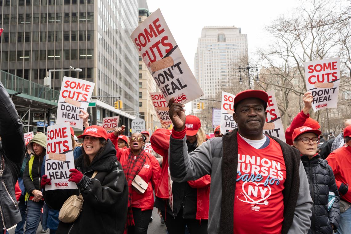 Nurses Protesting Federal Healthcare Cuts