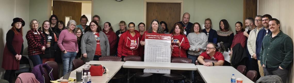 Nurses at CVPH Deliver Bargaining Platform Petition