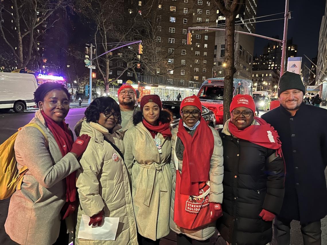 Mount Sinai Nurses at a Vigil to End Workplace Violence and Retaliation