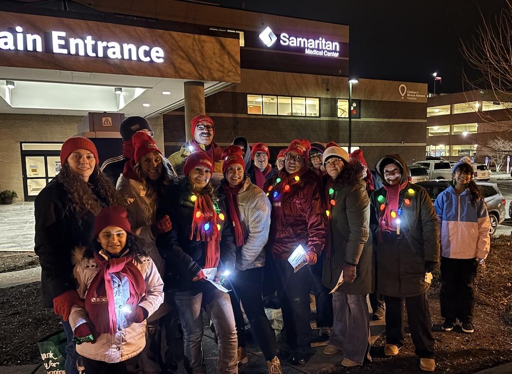 Nurses from Samaritan Medical Center Go Caroling in Support of a Fair Contract
