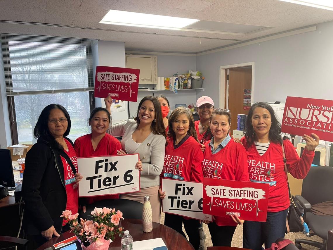 NYSNA members advocate to fix Tier 6