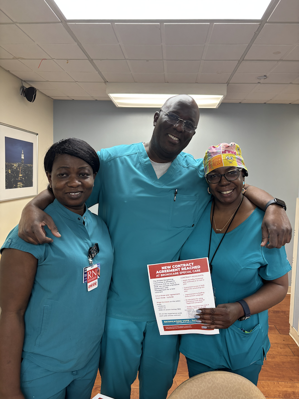 BronxCare Special Care Nurses Celebrate Contract Victory