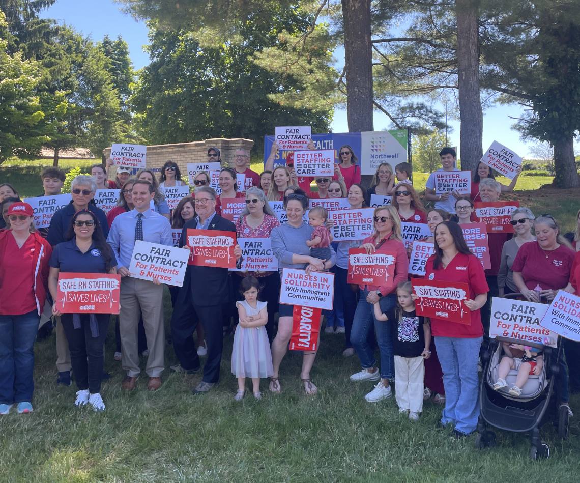 NYSNA Nurses at Northwell Health/Putnam Hospital Hold a Speak Out to Demand Safe Staffing