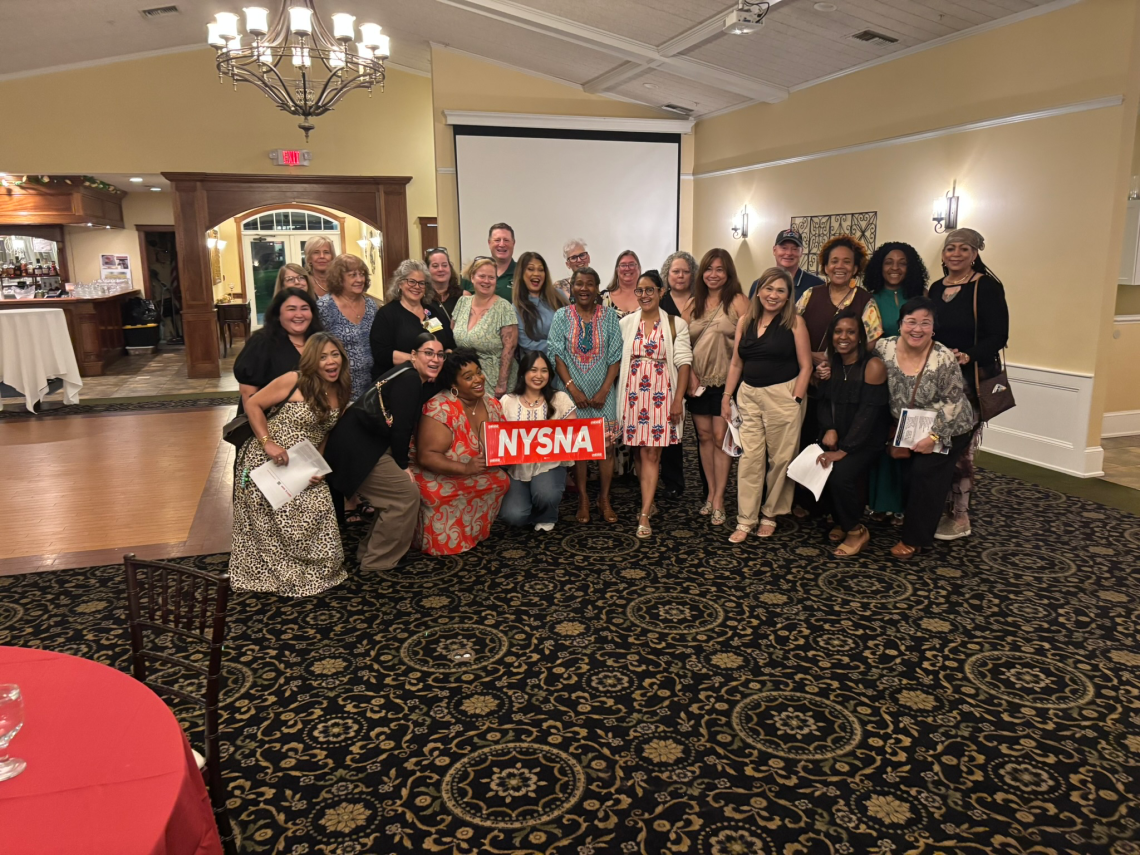 NYSNA Nurses from the Capital Region Pose at an Interregional Meeting