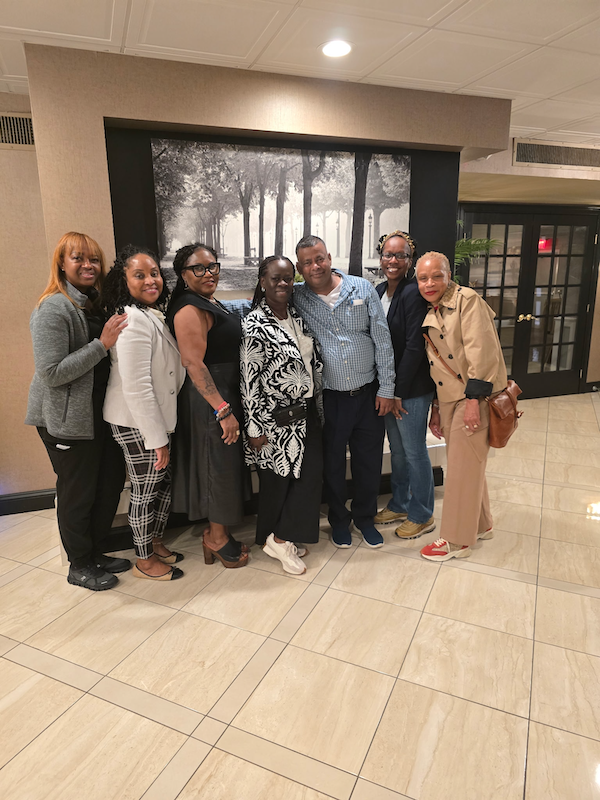 Nurses pose for a photo during a NYSNA Interregional Meeting