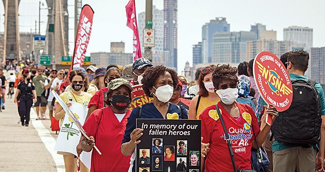 NYSNA at COVID March to Remember