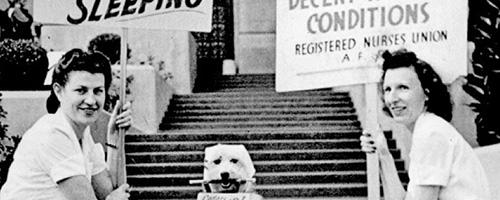 Nurses organizing for a union, 1940’s
