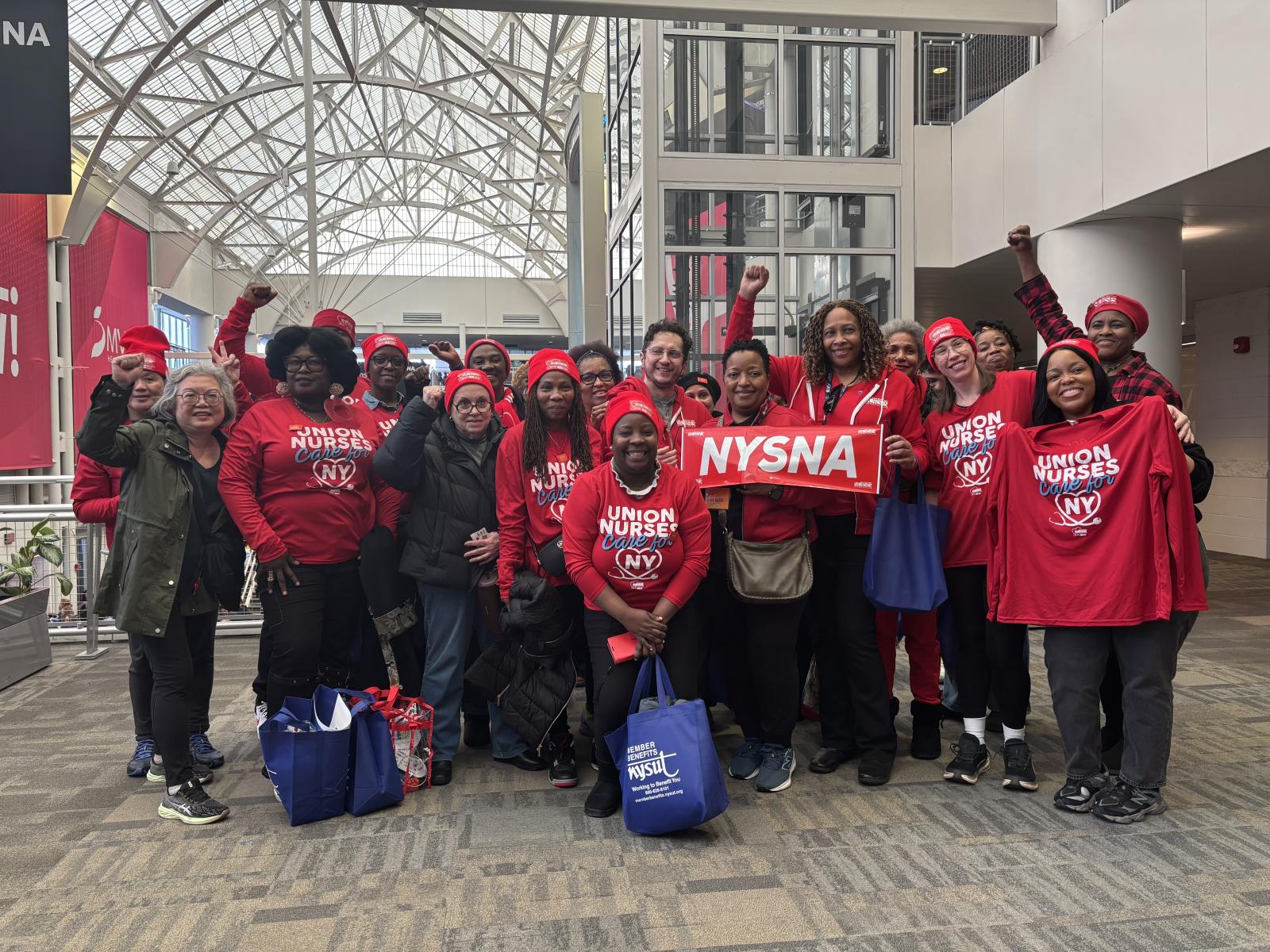 Public Sector Nurses Join Rally to Demand NYS Fix Tier 6