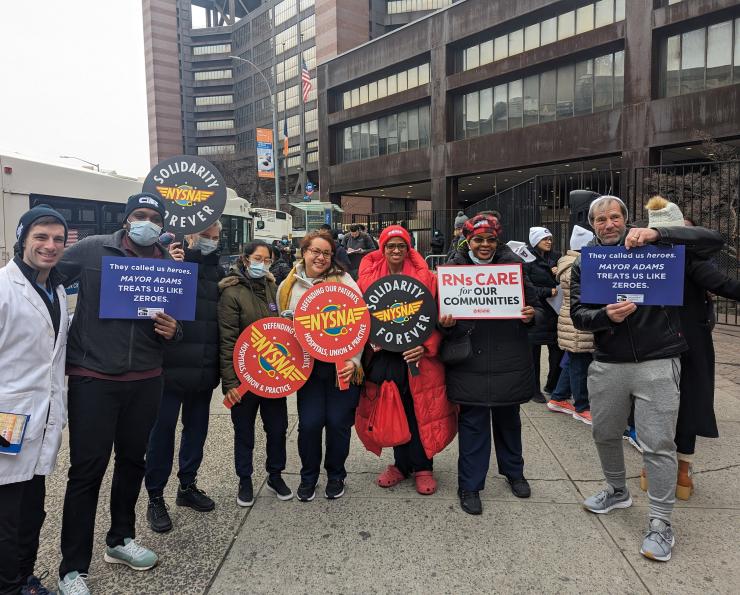 NYSNA in Solidarity with CIR at Woodhull