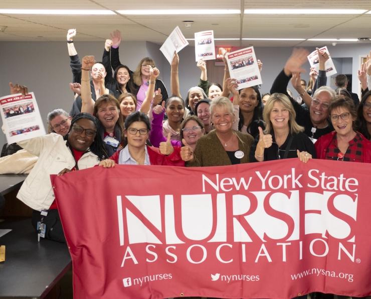 Huntington Nurses Vote to Join NYSNA Celebration
