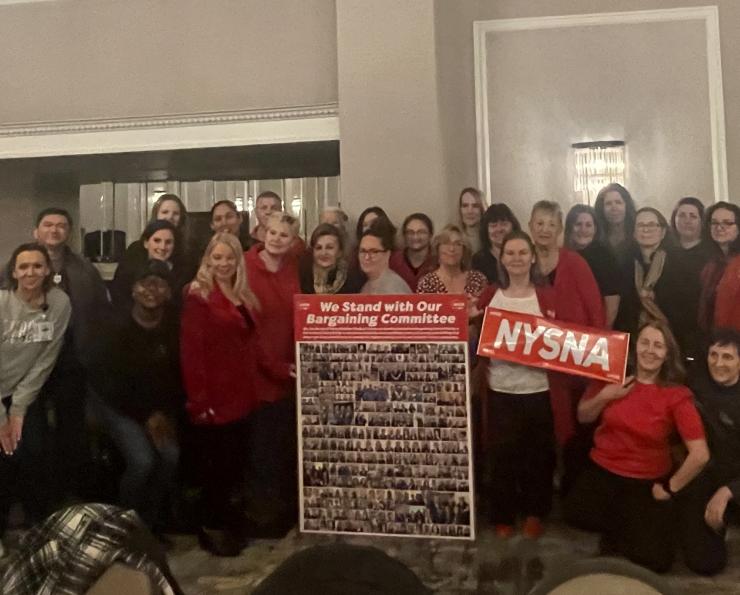 Vassar Brothers Medical Center Nurses March on the Boss