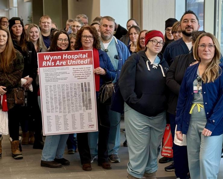 Wynn Hospital Nurses March on the Boss