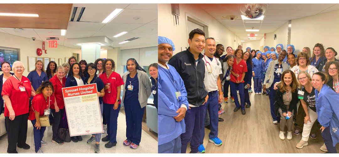 Syosset Nurses March on the Boss! 