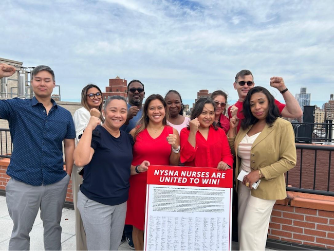 Mount Sinai Nurses Win Victory on Bargaining Location, Deliver Platform Petition