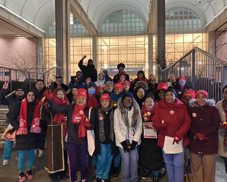 Sinai Nurses Gather Together For A Vigil