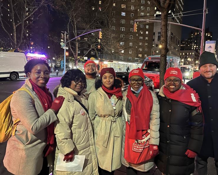 Mount Sinai Nurses at a Vigil to End Workplace Violence and Retaliation