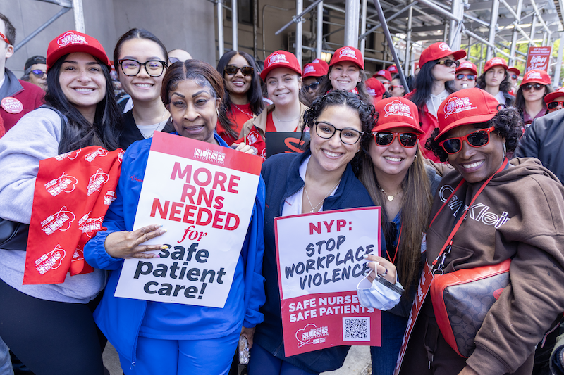 NYP-Brooklyn Methodist Nurses Hold Info Picket for Safe Staffing
