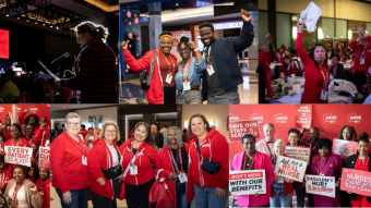 Collage shows a variety of photos from 2025 NYSNA Convention