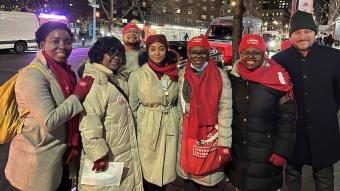 Mount Sinai Nurses at a Vigil to End Workplace Violence and Retaliation