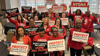 NYSNA nurses before 2026 May Lobby Day