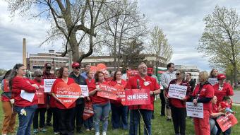 NYSNA members at CVPH speak out for safe staffing and a fair contract