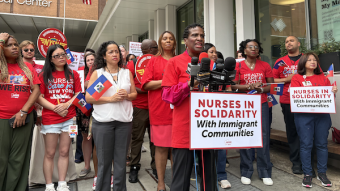 NYSNA Nurses Hold Candlelight Vigil in Solidarity with TPS Holders