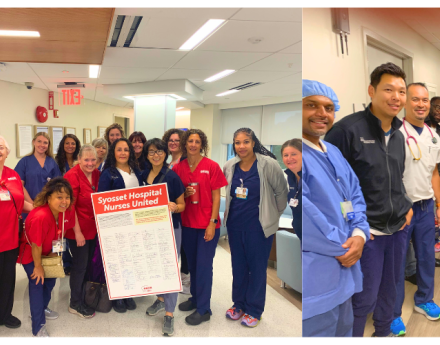 Syosset Nurses March on the Boss! 