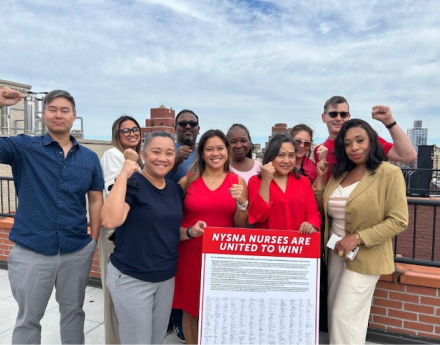 Mount Sinai Nurses Win Victory on Bargaining Location, Deliver Platform Petition