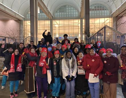 Sinai Nurses Gather Together For A Vigil