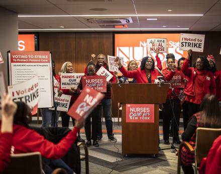 NYSNA Nurses Announce Strike Vote Authorization