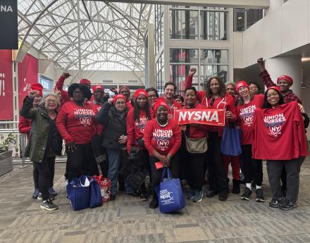 Public Sector Nurses Join Rally to Demand NYS Fix Tier 6
