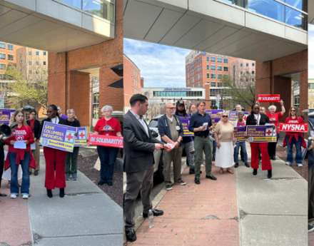 Albany Med Nurses Join 1199 Members to Speak Out Against Cuts