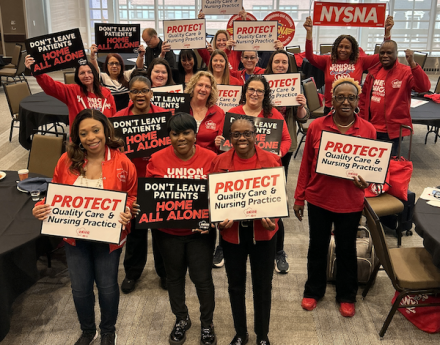 NYSNA nurses before 2026 May Lobby Day