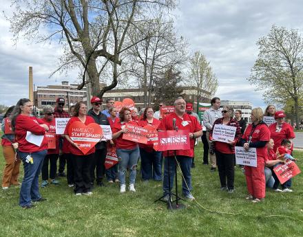 NYSNA members at CVPH speak out for safe staffing and a fair contract