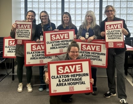 NYSNA Nurses at Claxton-Hepburn Medical Center Fight to Save Healthcare Services